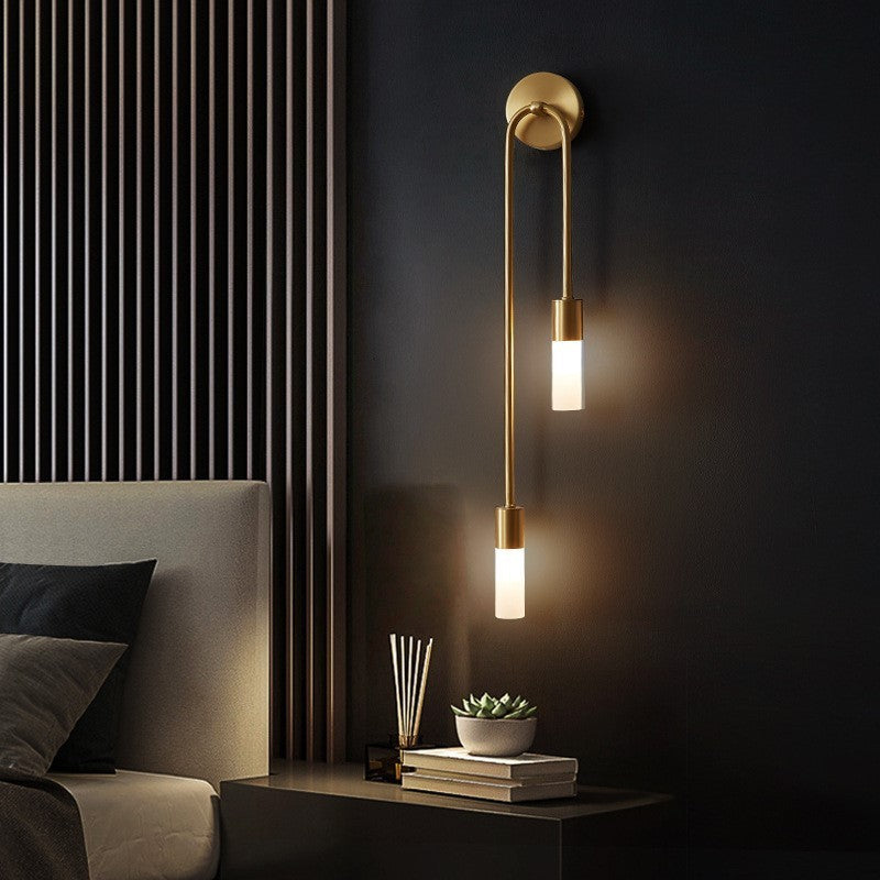 Moderni Seinävalaisin Minimalistinen LED Kulta 2-Valopistoke Sisälle 0