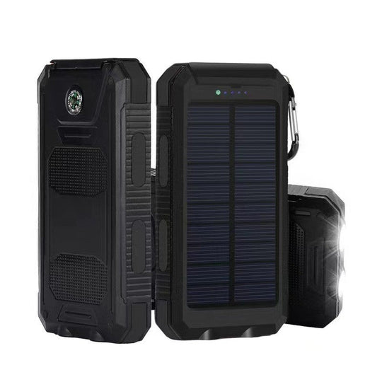Monikäyttöinen Aurinkoenergiapankki LED-valolla ja Kompassilla 5