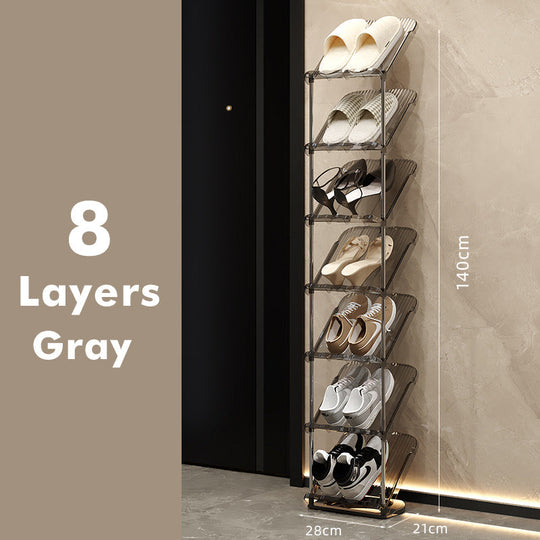 Monikerroksinen Kenkäteline Läpinäkyvä Tyylikäs Säilytysratkaisu 12