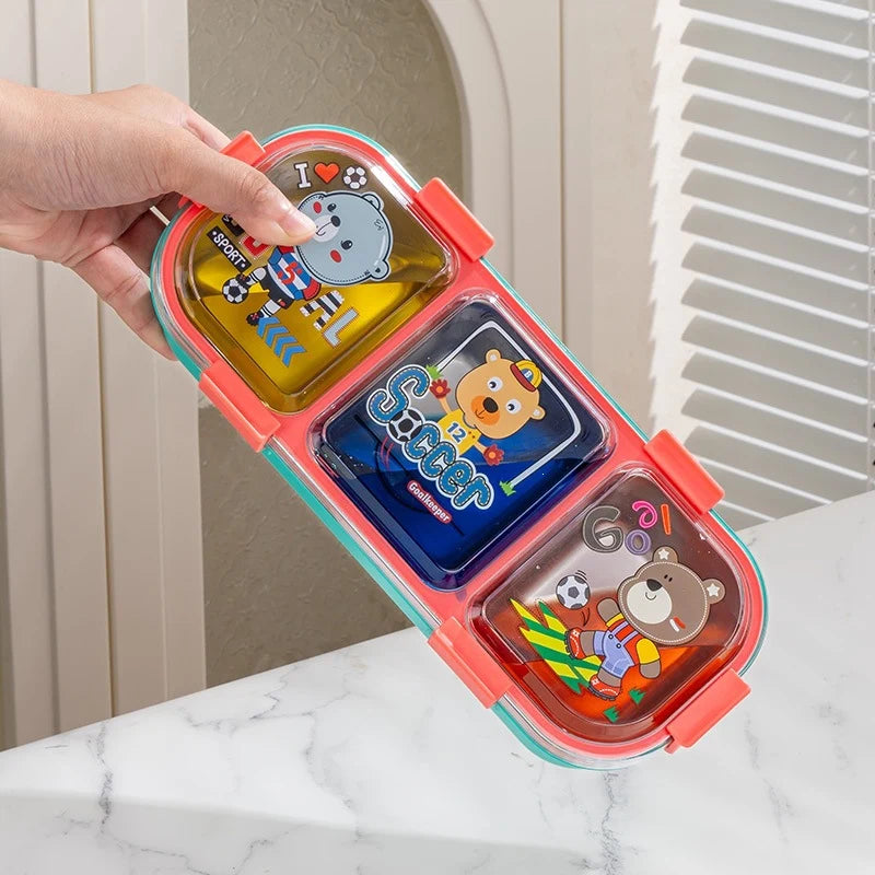Monilokeroinen Bento-eväsrasia Eläinteemalla 3