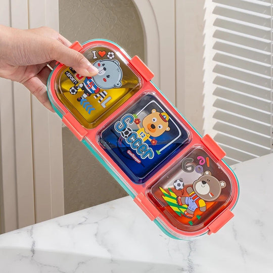 Monilokeroinen Bento-eväsrasia Eläinteemalla 3