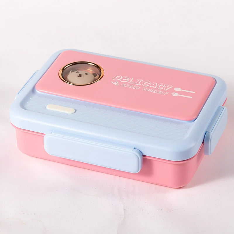 Monilokeroinen Bento-eväsrasia eläinkuviolla naisille 8