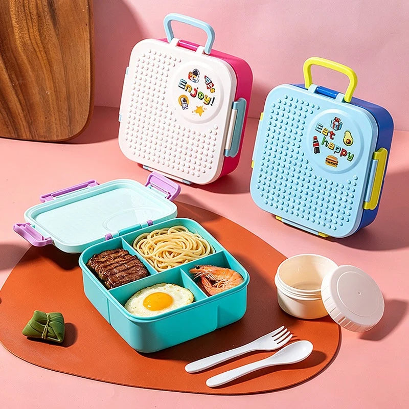 Monilokeroinen Bento-ruokarasia Käytännöllinen 3