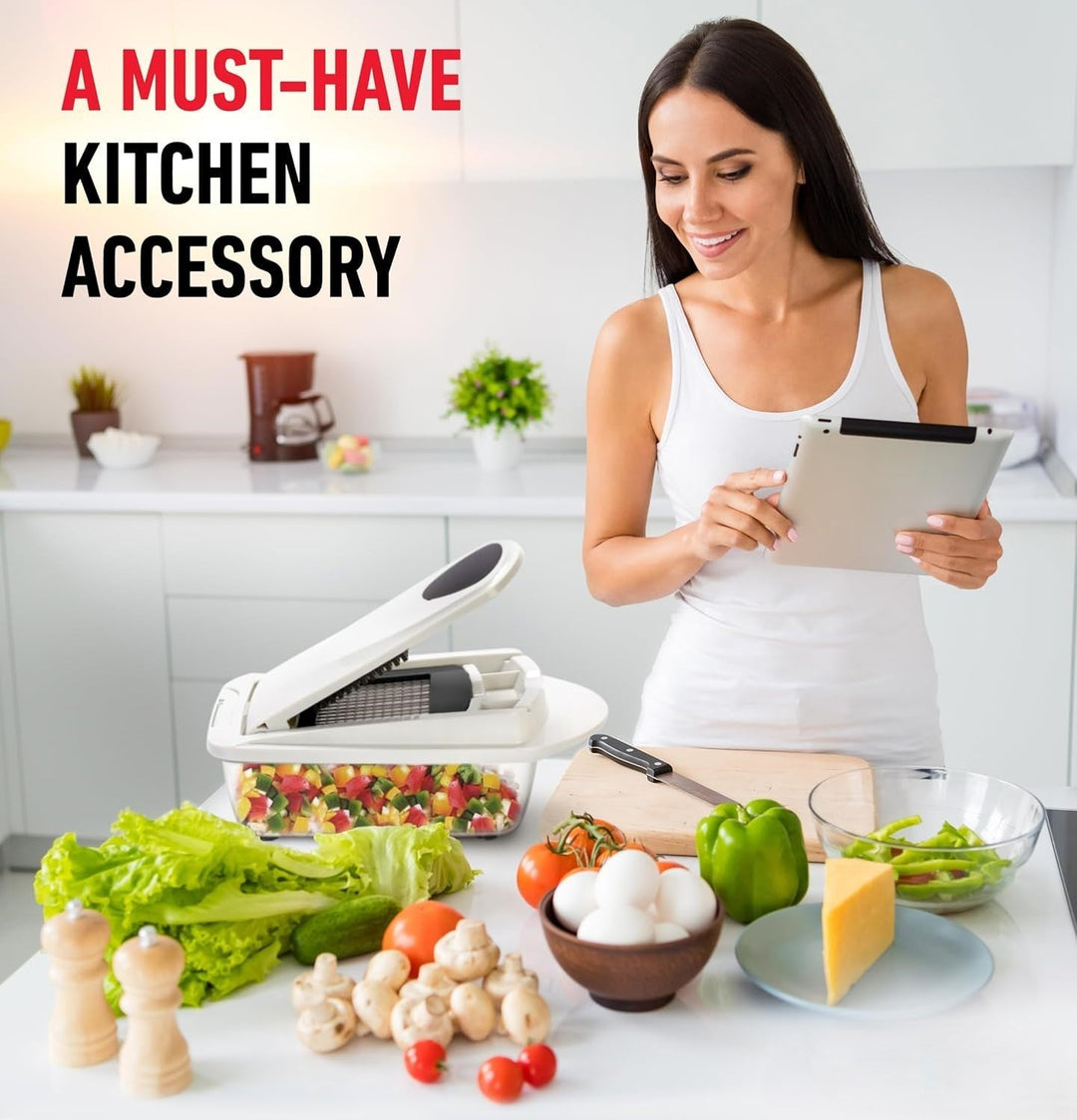 Monipuolinen Vihannesleikkuri 10-in-1 Integroitu Säiliö 3