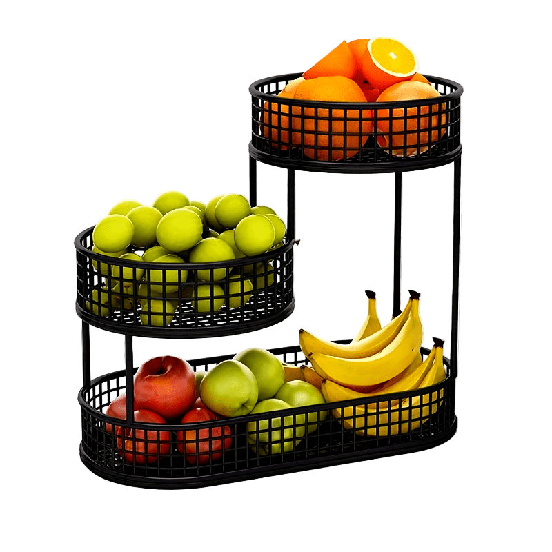 Monitasoinen Metallihedelmäkori Keittiöön ja Sohvapöydälle 1