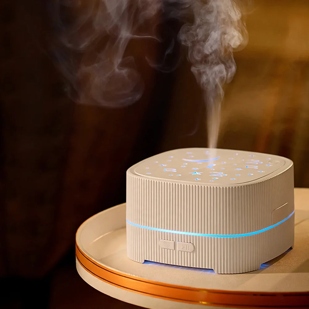 Monitoiminen Aromadiffuusori Bluetooth-kaiuttimella ja Ilmankostuttimella 500 ml 1