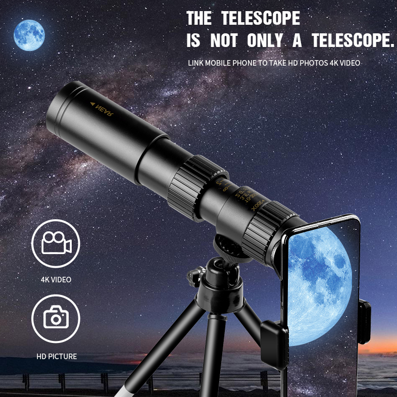 Monokulaarinen Kaukoputki 10–300X Zoomilla 6