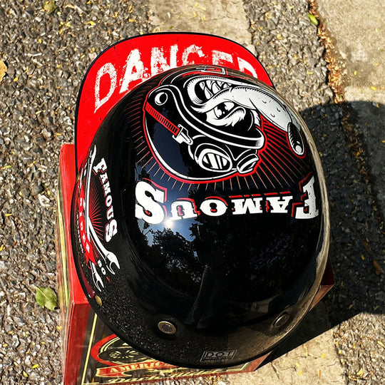 Moottoripyöräkypärä Baseball-lippiksellä 2