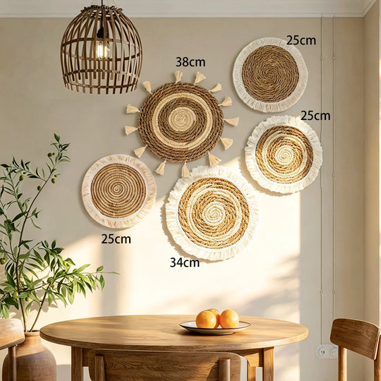 Naisille Boheemityylinen Seinäkoriste Käsintehty 3