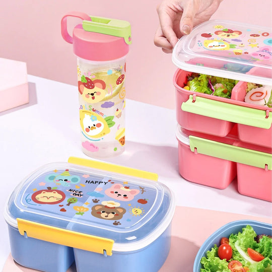 Naisille Monilokeroinen Bento-Laatikko Hauskateemalla 0