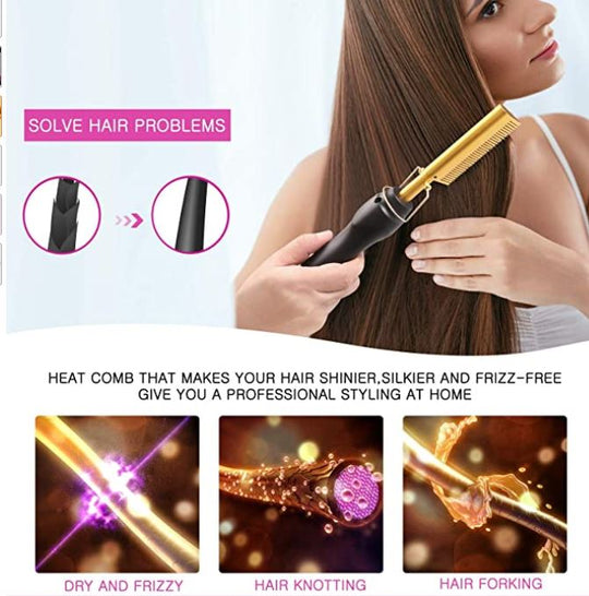 Naisille Suoristuskampa Lämpötoiminnolla 3