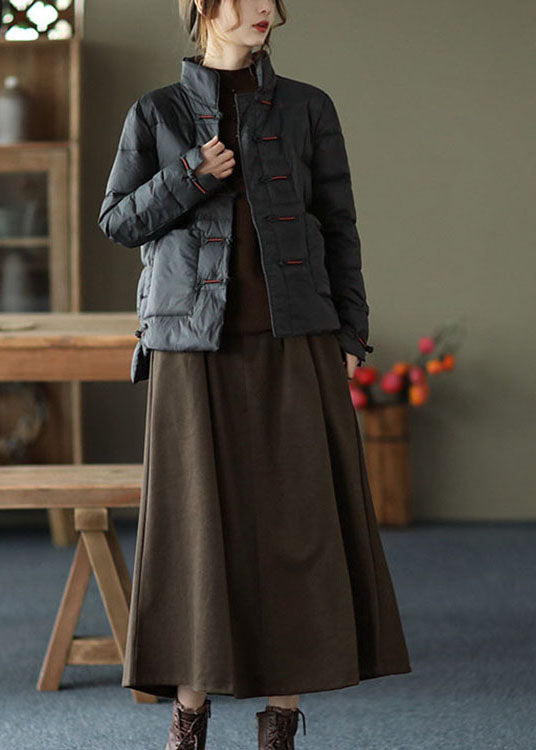 Naisille Vintage Punainen Talviuntuvatakki 2