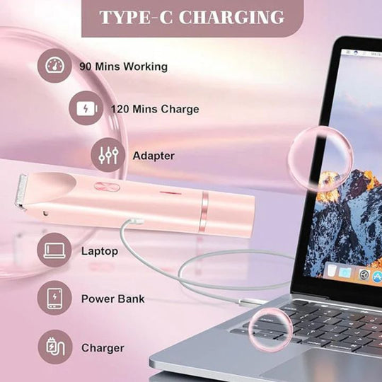 Naisten 2-in-1 Trimmeri Kasvoille ja Vartalolle 7