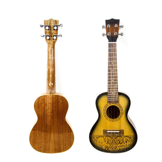 Naisten 23 Tuuman Akustinen Ukulele Käsintehty Design 6