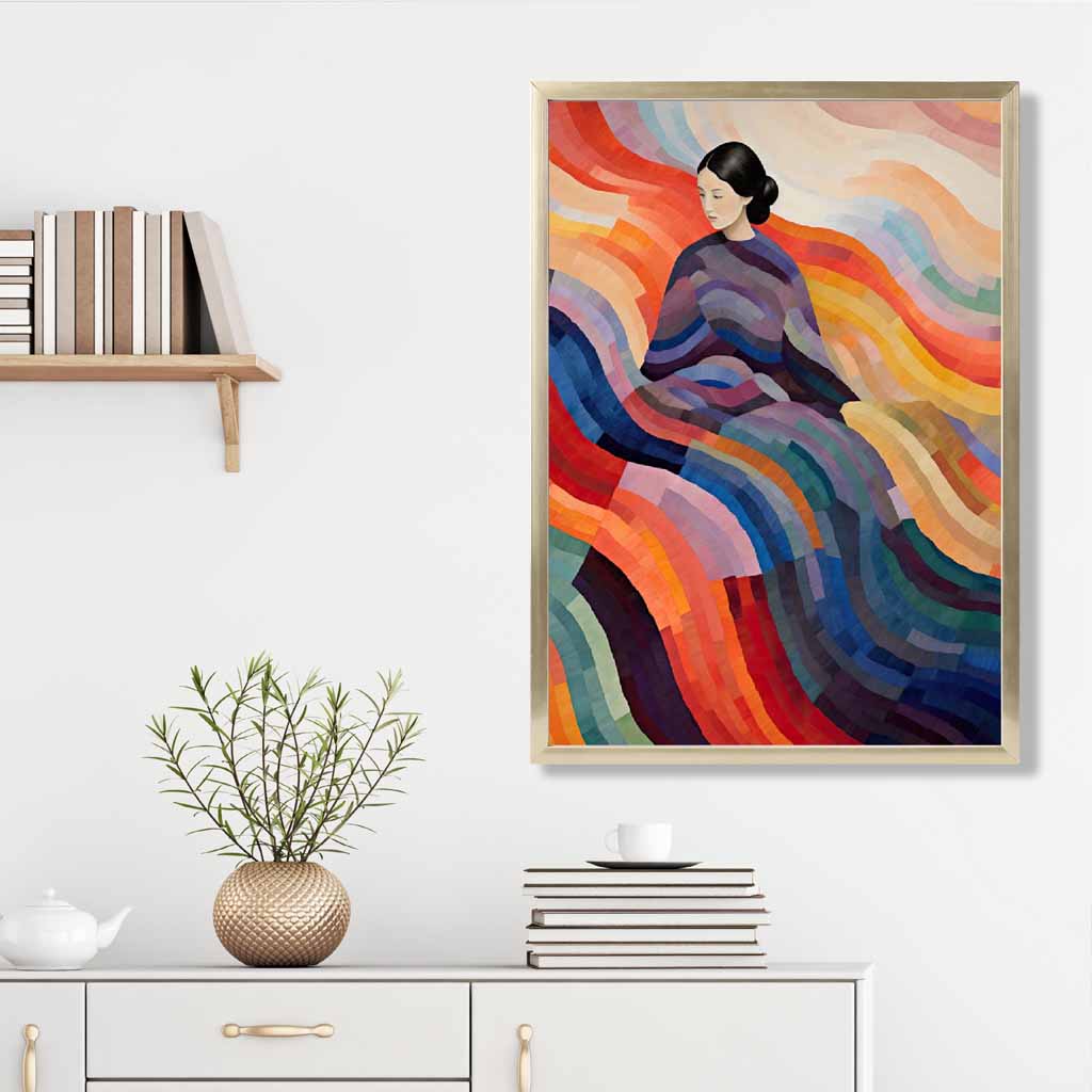 Naisten Abstrakti Taideteos Surrealistisella Tyylillä 3