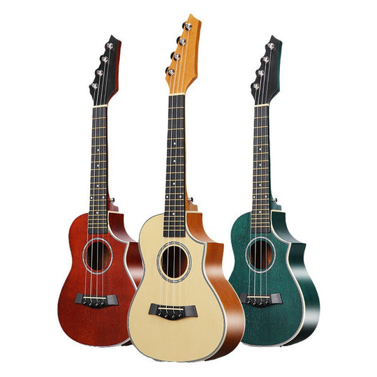 Naisten Akustinen Ukulele Kaarevalla Runkoarkkitehtuurilla 4