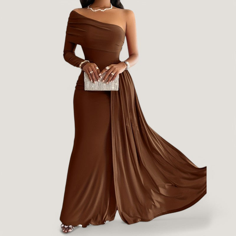 Naisten Asymmetrinen Mekko Bodycon Polyesteri 1