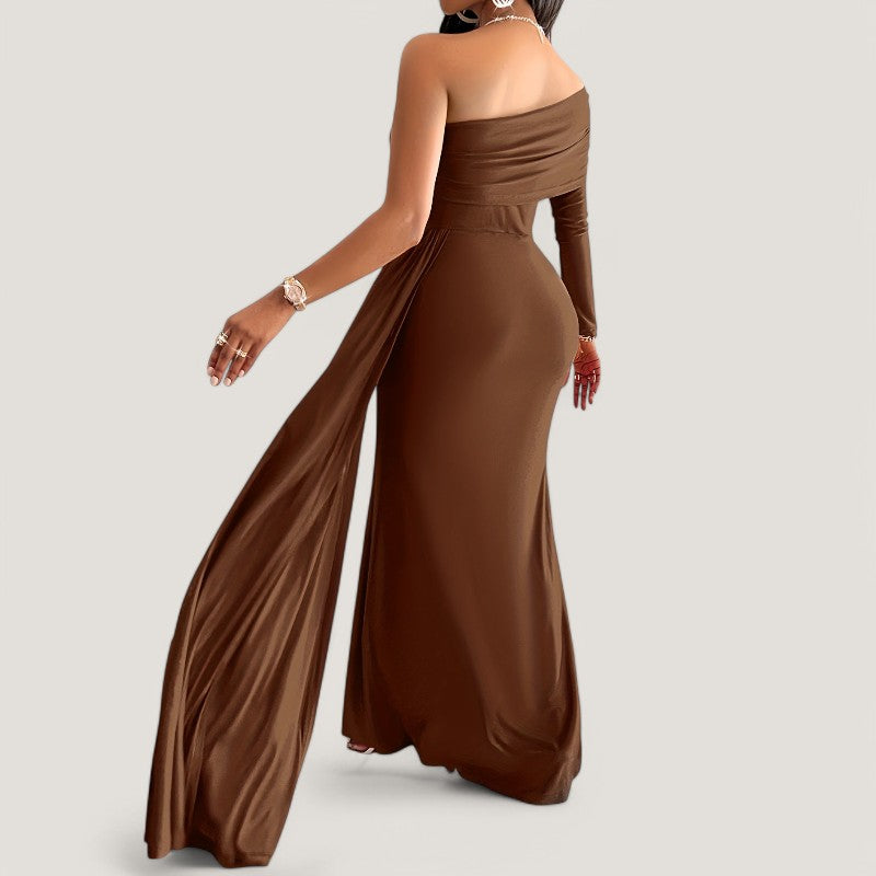 Naisten Asymmetrinen Mekko Bodycon Polyesteri 2