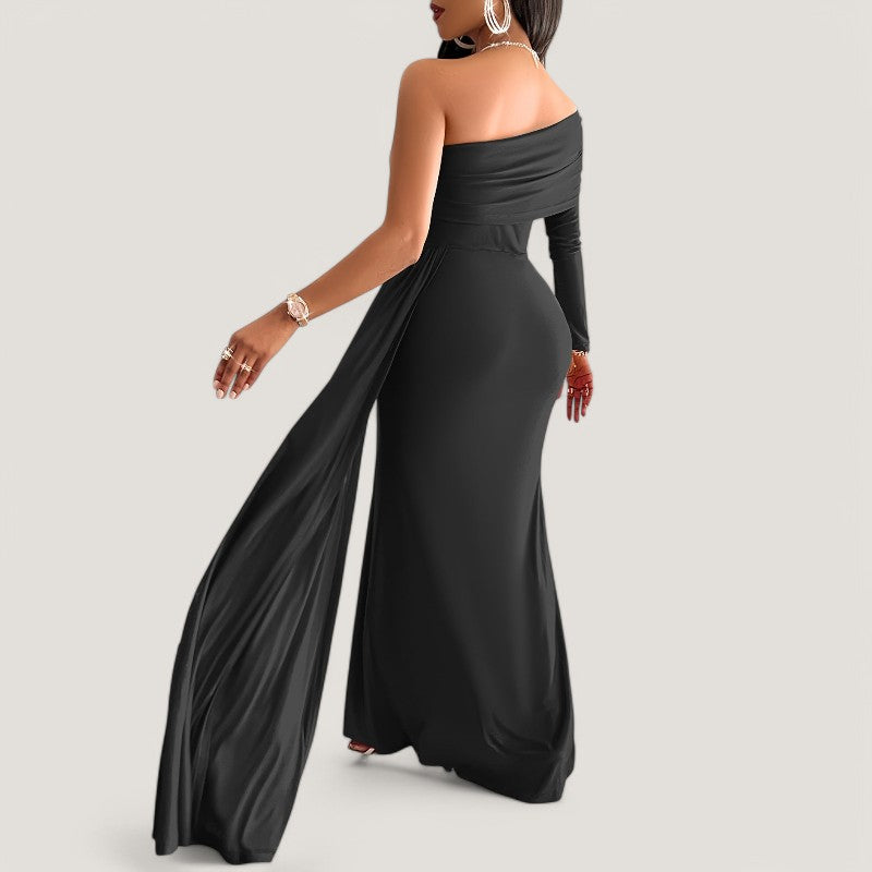 Naisten Asymmetrinen Mekko Bodycon Polyesteri 3