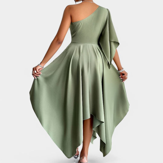 Naisten Asymmetrinen Peplum Mekko Syksy 3