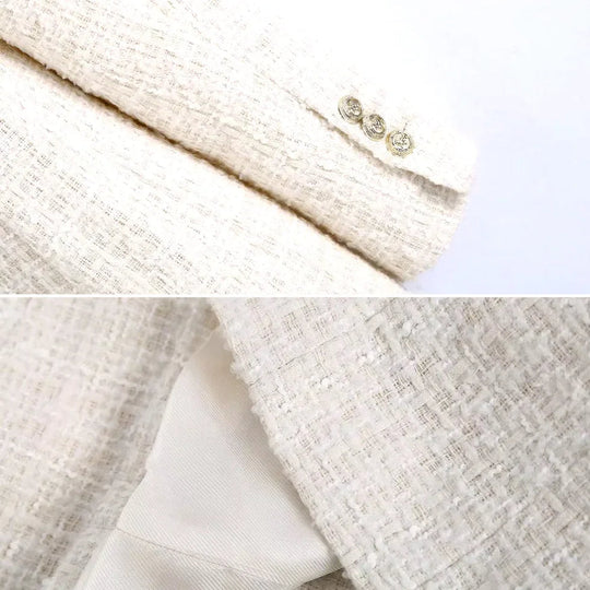 Naisten Bleiseri Tweed-tyylillä 2