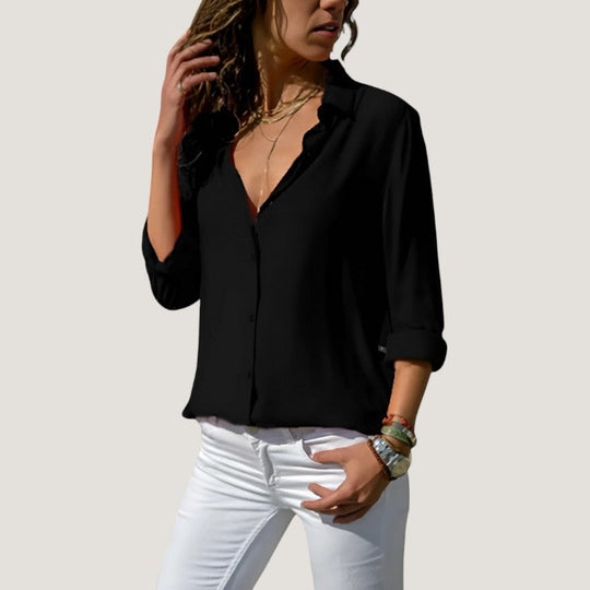 Naisten Blouse Ajaton Chic Polyesteri ja Puuvilla 2