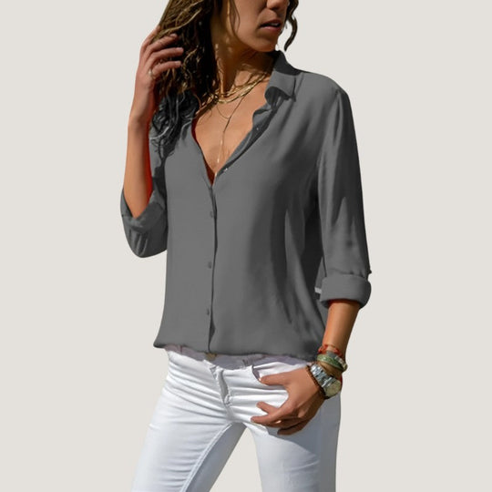 Naisten Blouse Ajaton Chic Polyesteri ja Puuvilla 3