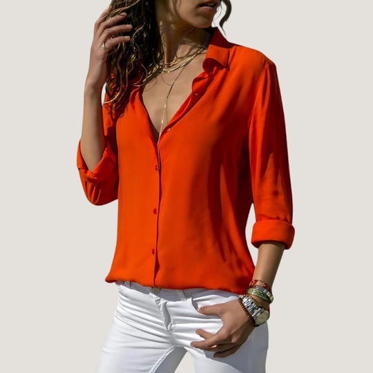 Naisten Blouse Ajaton Chic Polyesteri ja Puuvilla 4