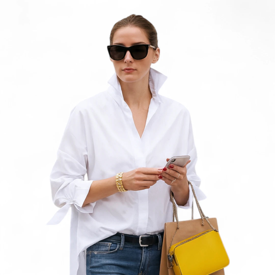 Naisten Blusa Moderni Ylellinen Kangas 01