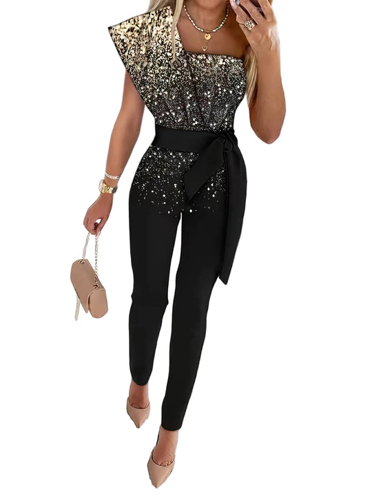 Naisten Bodycon Haalari Glitter-tyylillä 0