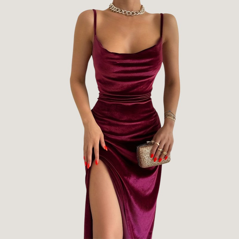 Naisten Bodycon Mekko Fente ja Fronce 2