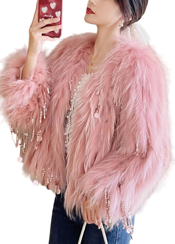 Naisten Boheemi Beige Hiustakki Koristeilla 2