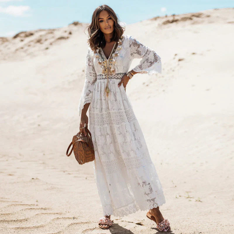 Naisten Boho-mekko Pitkät Hihat 3