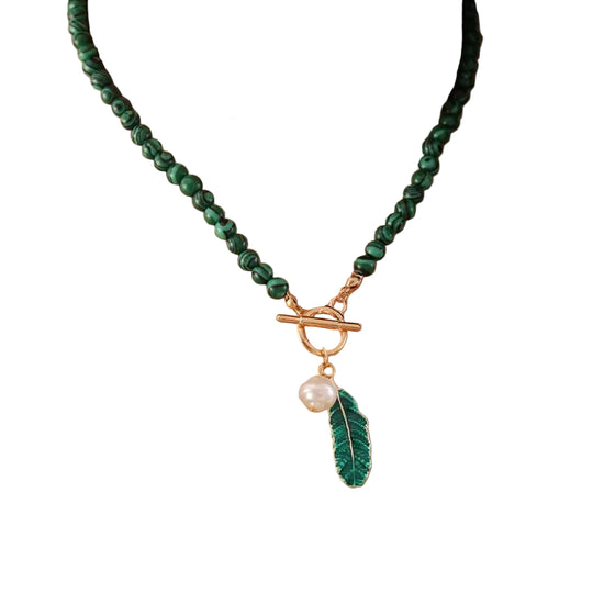 Naisten Boho-tyylinen Malakiitti Kaulakoru 0