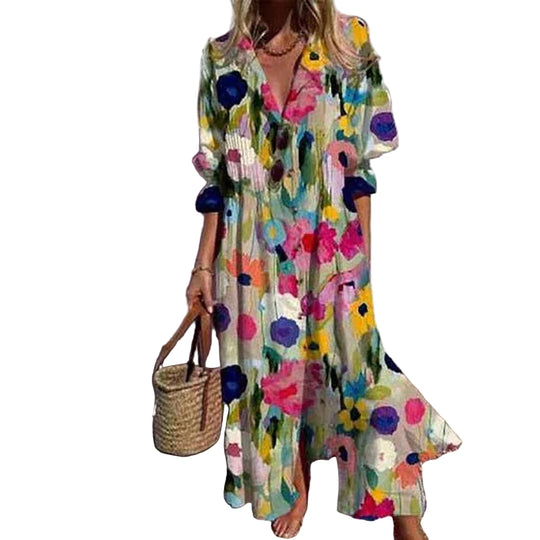 Naisten Boho-tyylinen Maxi Mekko Hengittävä Kesämekko 0