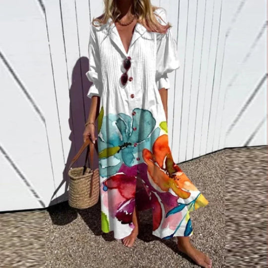 Naisten Boho-tyylinen Maxi Mekko Hengittävä Kesämekko 6