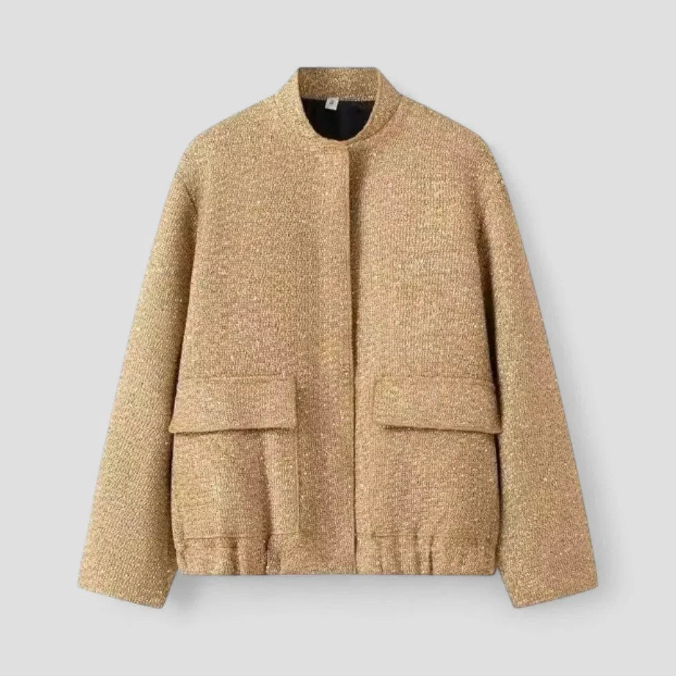 Naisten Bomber-takki Paljeteilla 1