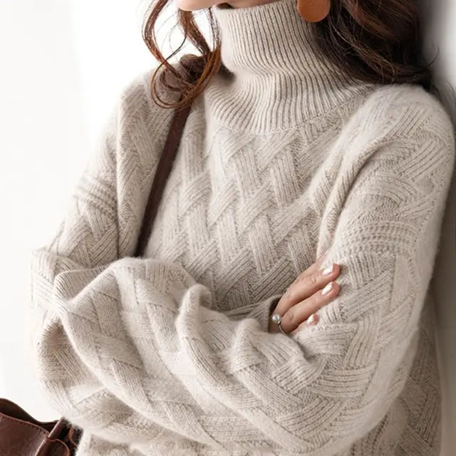 Naisten Cashmere Neulepaita Tyylikäs Mukava Lämpö 4