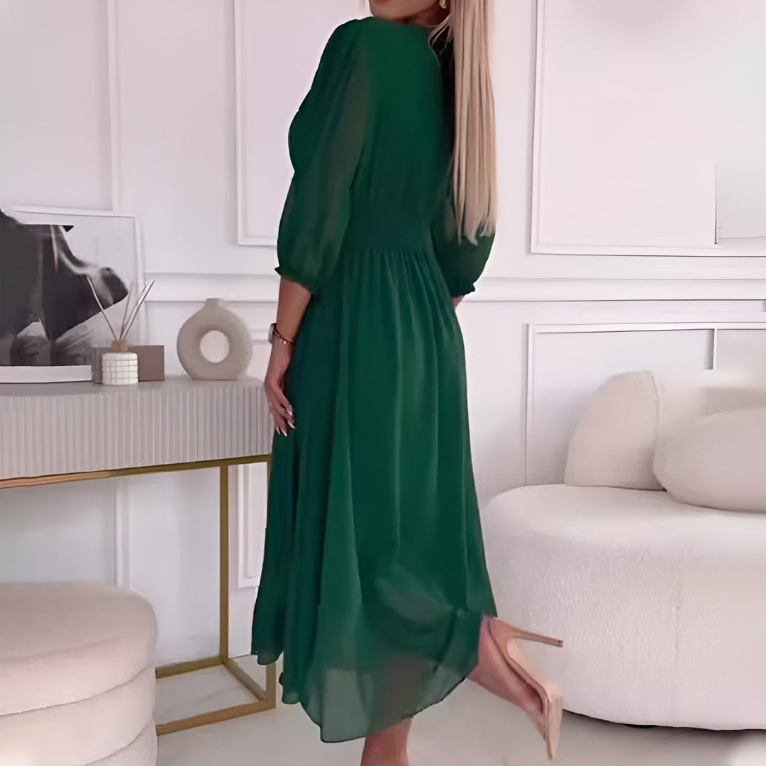 Naisten Chiffon Mekko Kevyt Silkkinen Tyylikäs 4
