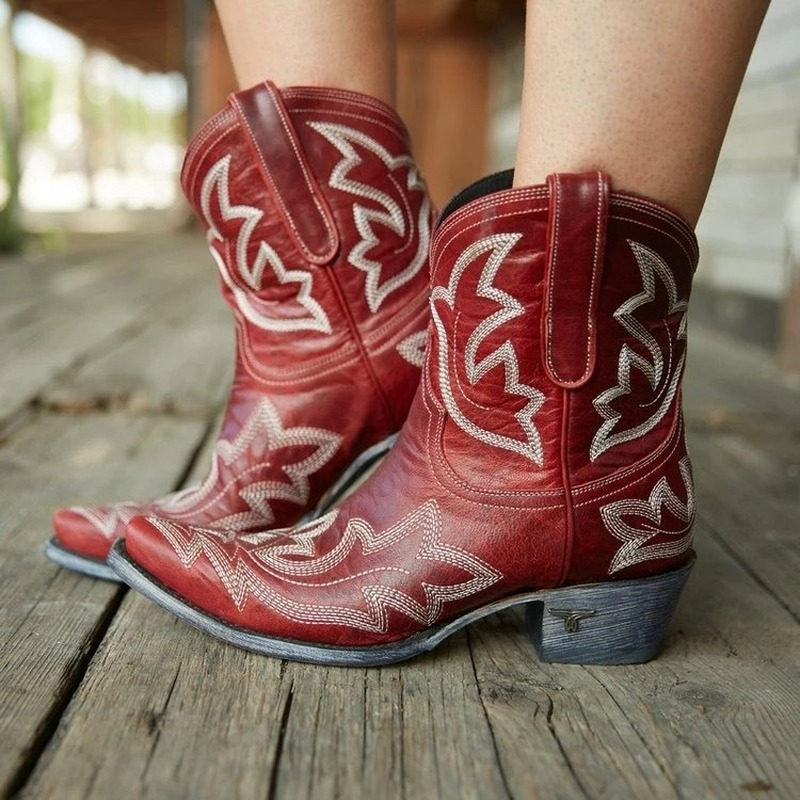 Naisten Cowboy-Nilkkurit Brodeerauksella Moderni Muotoilu 4
