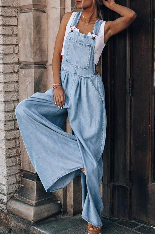 Naisten Denim Haalarit Tyylikäs Muoti 4