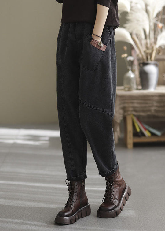 Naisten Denim Housut Taskuilla 1