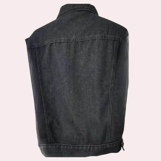 Naisten Denimliivi Klassinen Tyyli 4