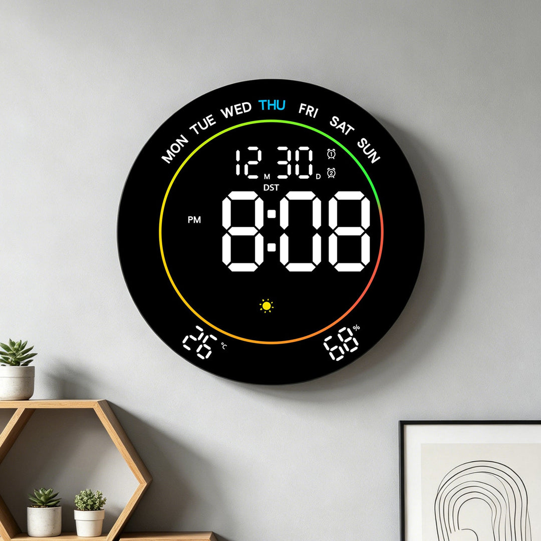 Naisten Digitaalinen Sääherätyskello Moderni Design 3
