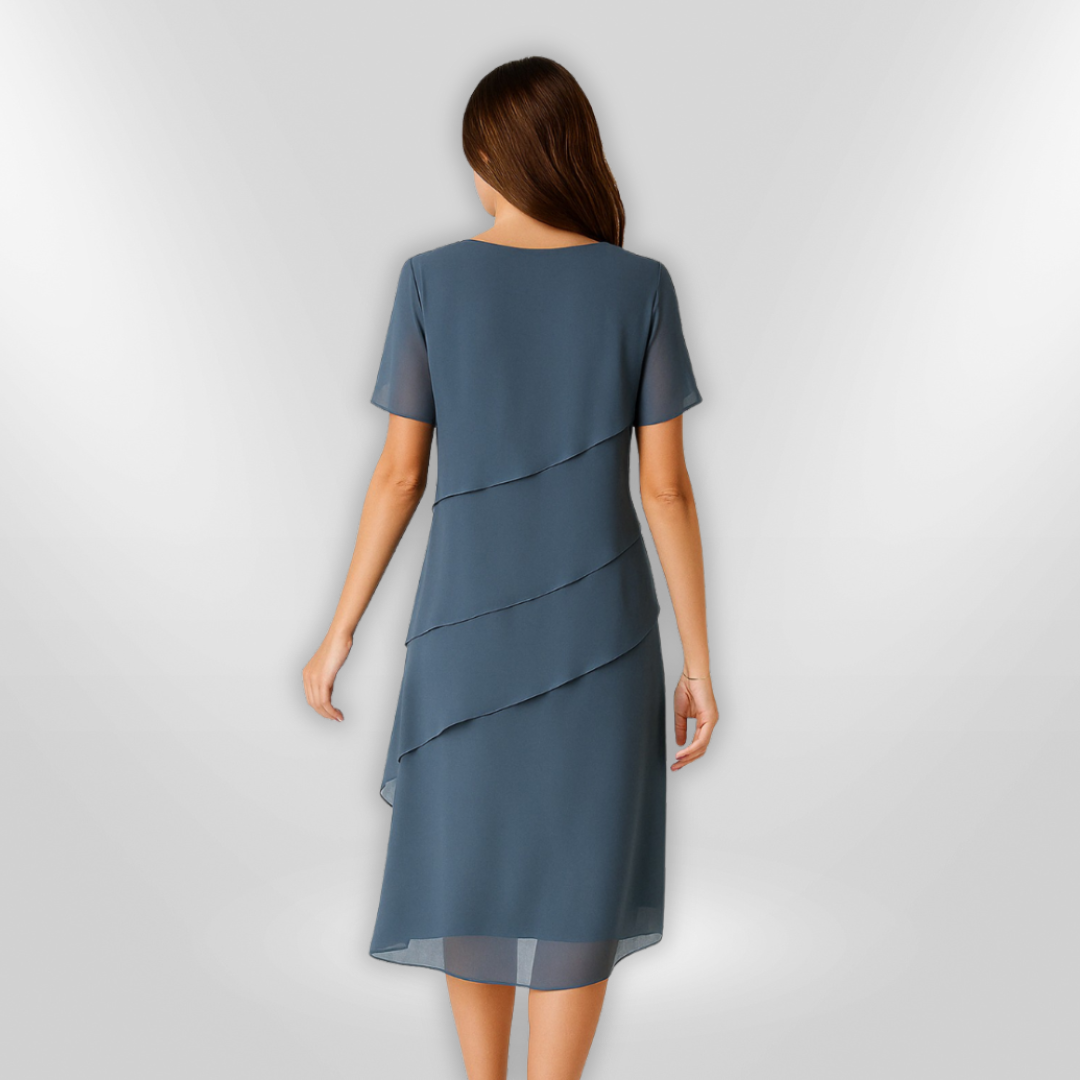 Naisten Elegantti Mekko Kerroksellinen Chiffon 2