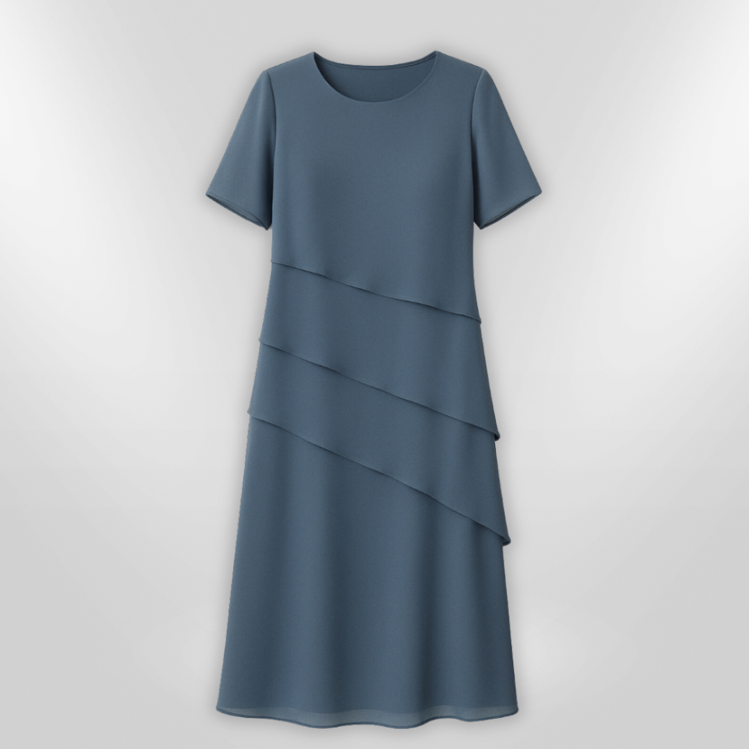 Naisten Elegantti Mekko Kerroksellinen Chiffon 3