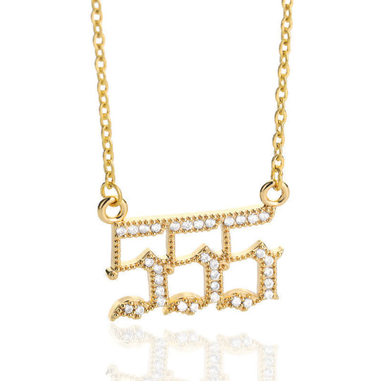 Naisten Enkelinumero Kaulakoru Tyylikkäällä Muotoilulla 18