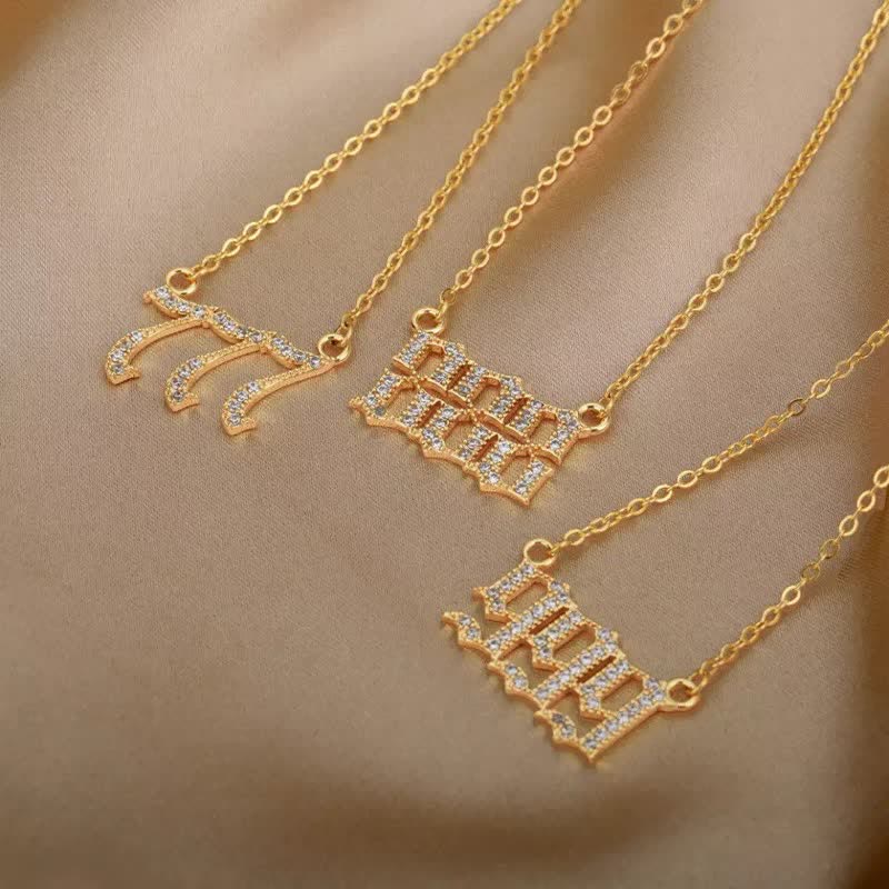 Naisten Enkelinumero Kaulakoru Tyylikkäällä Muotoilulla 2