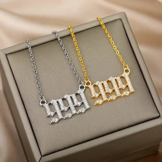 Naisten Enkelinumero Kaulakoru Tyylikkäällä Muotoilulla 7