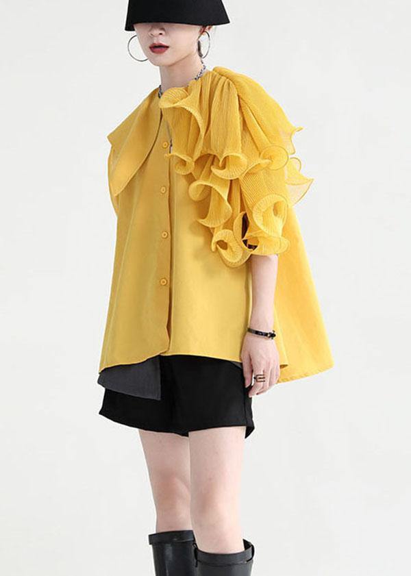 Naisten Epäsymmetrinen Pusero Rypytetyllä Pinnalla 3